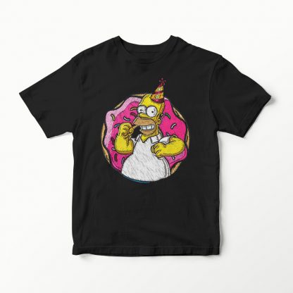 Camiseta negra Homero