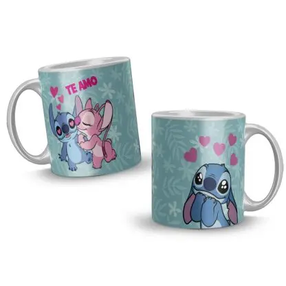Taza de café y té impresos personalizados de personajes de Disney Lilo &  Stitch